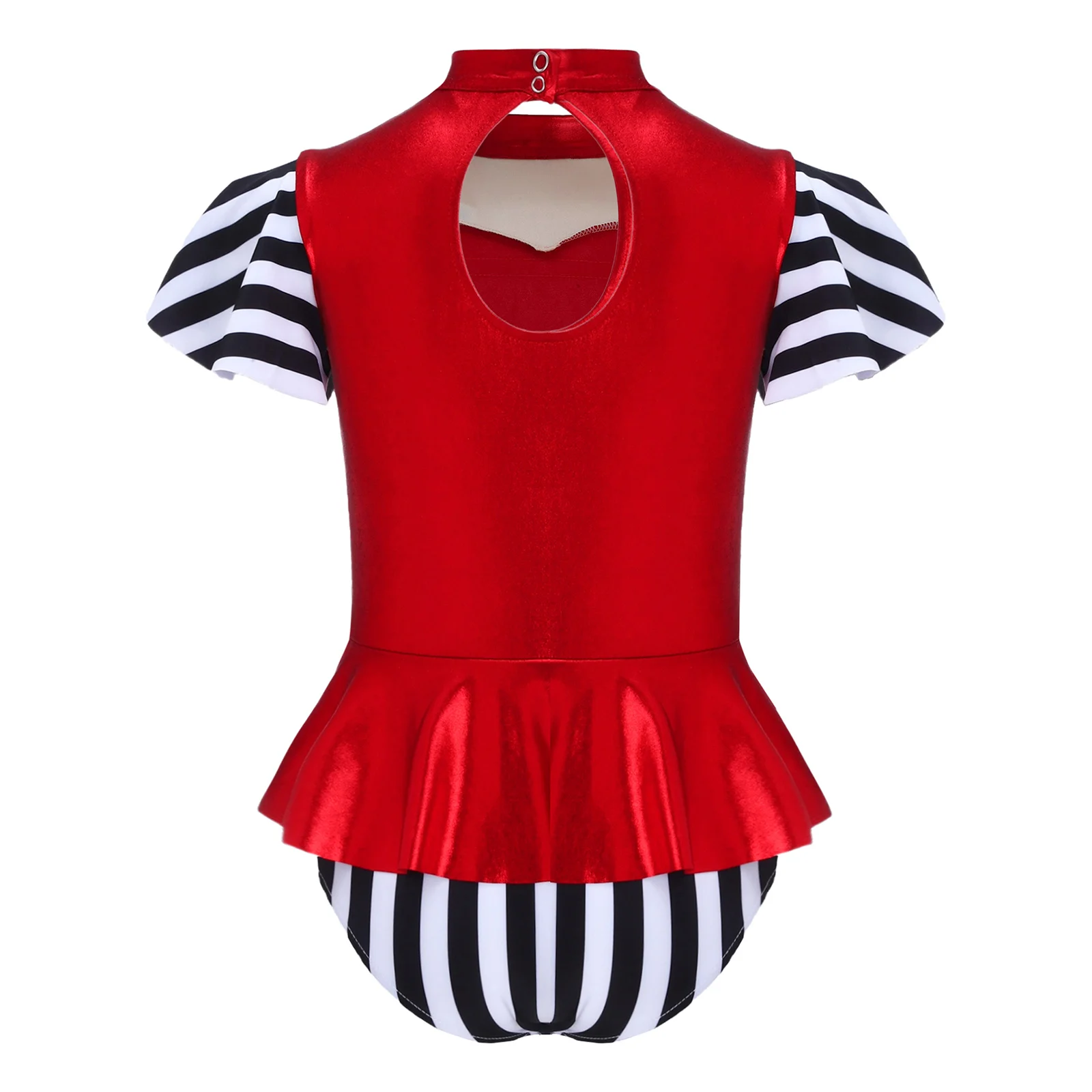 

Детский цирковой костюм манежа для девочек на Хэллоуин, косплей, купальник с металлическим воротником-стойкой, боди, комбинезон, карнавальное платье для ролевых игр