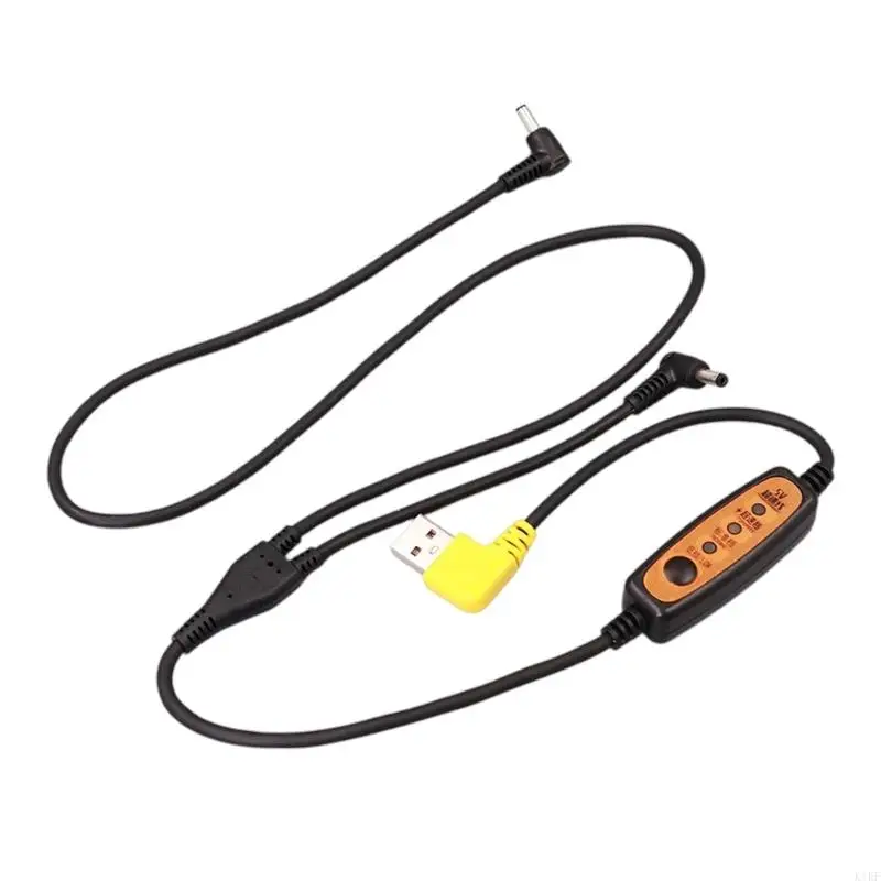 Wearable Cooling Connection Cable with On-Cable Fan Control, USB Replacement Wire and Flexible PVC Structure for K1KF