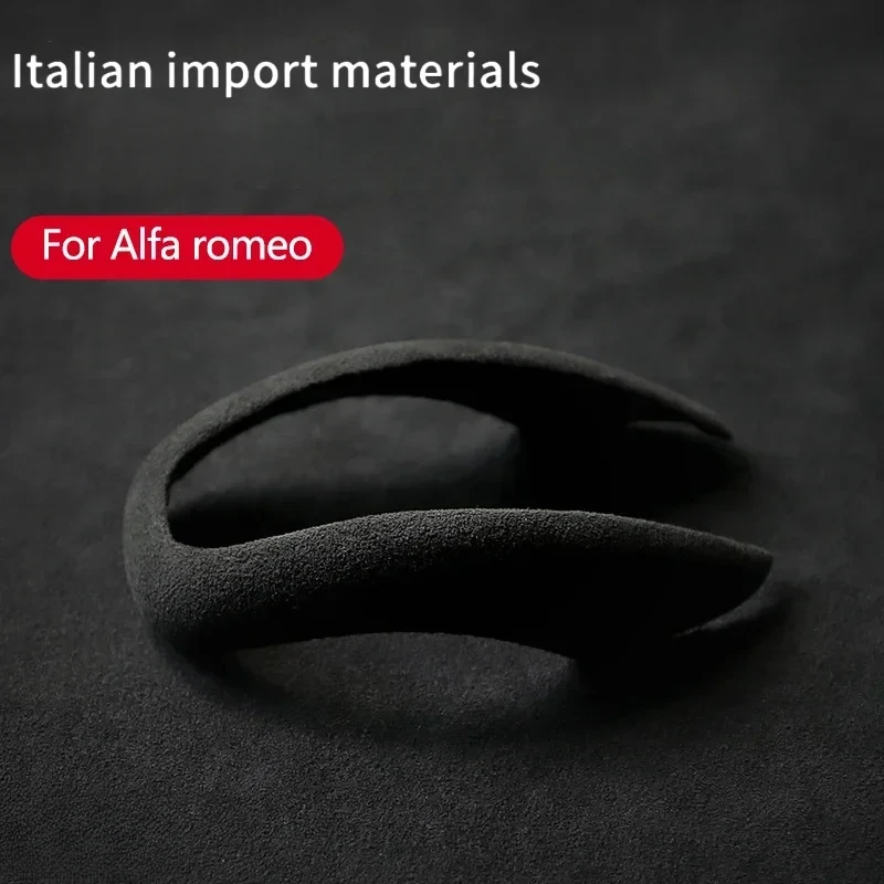Alcan tara Car Gear Shift Handle Knob Protective Cover Trim Stikcer For Alfa Romeo Giulia Stelvio Interior Modifed Accessories view 3