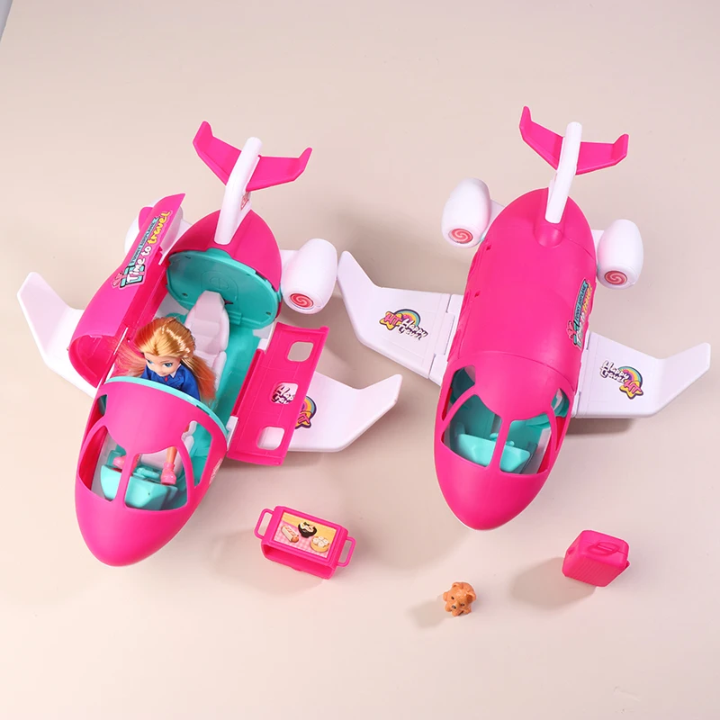 Simulación de avión de ensueño, avión privado de viaje, muñeca, casa de juegos, avión, juguetes, regalos para niños