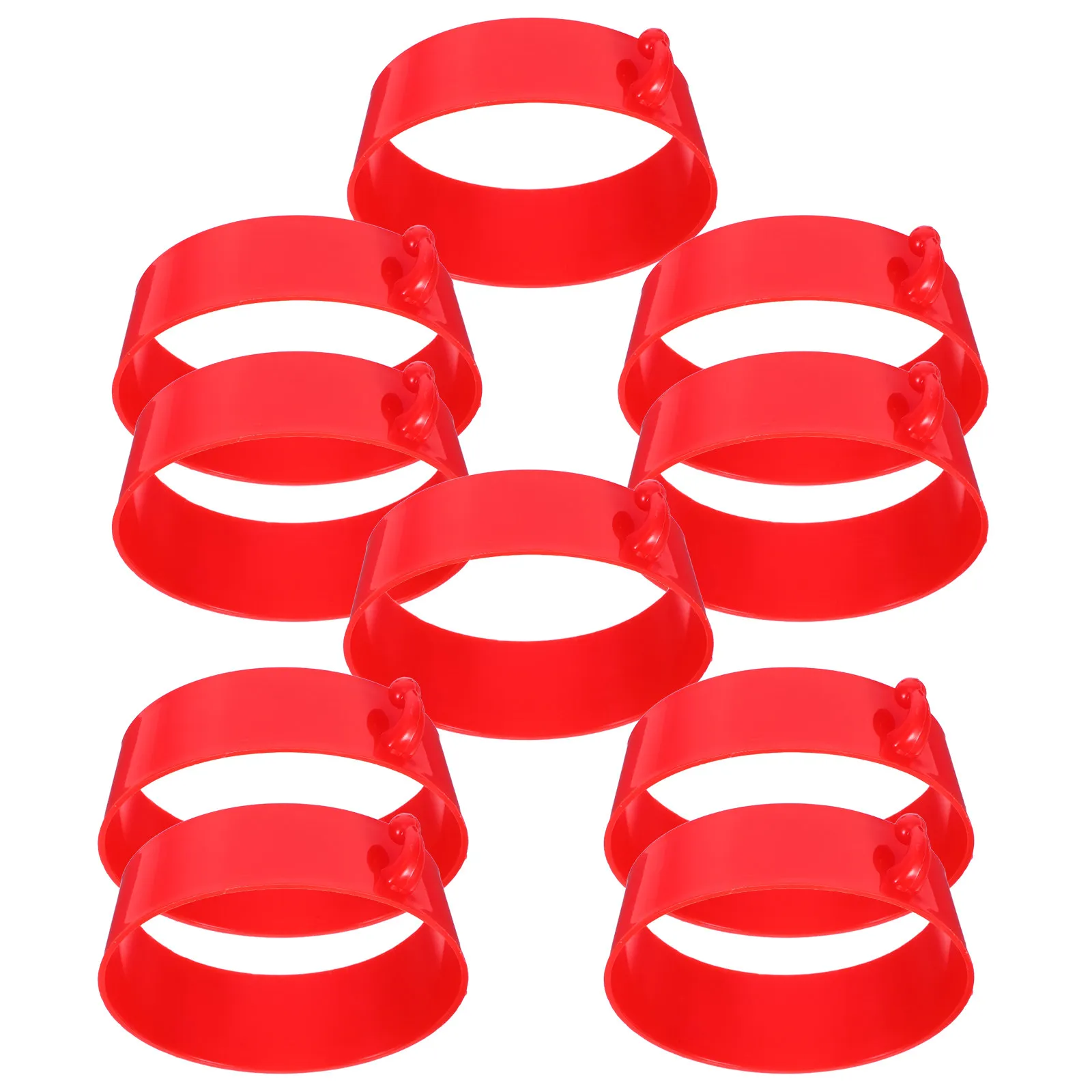 

10 шт. пластиковых соединителей для конусных цепей безопасности, кольца для дорожных барьеров, парковок, строительных площадок, использования на дорогах, цепи безопасности