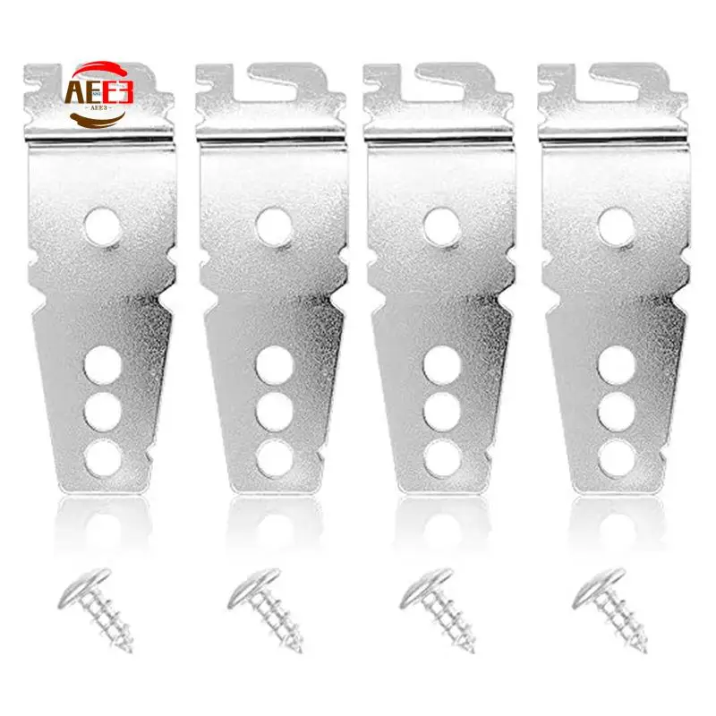 AEE3-4 Pack Undercounter Dishwasher Upper Mounting Bracket With Screws For Whirlpool & Kitchenaid Dishwashers 8269145