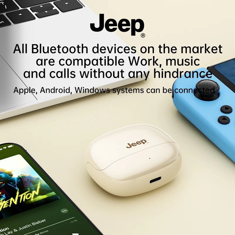 سماعات أذن Jeep EW136 TWS AI، سماعات بلوتوث، سماعات بلوتوث، سماعة موسيقى رياضية مع ميكروفون #6