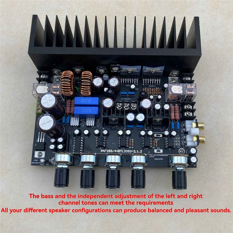 Цифровой усилитель, 2,1-канальный HIFI, плата усилителя мощности TDA7294/3 TDA7293/4, выход BTL сабвуфера