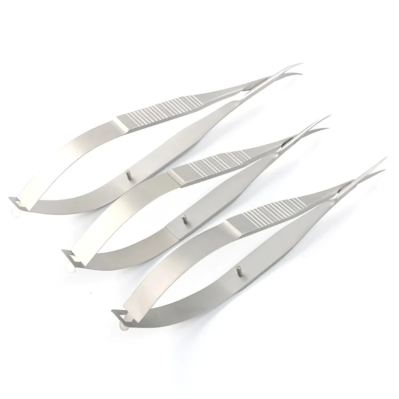 الشركة المصنعة للأدوات المجهرية الطبية مقص إزالة الخياطة الجراحية للعيون زاوية الجفن المزدوج Op
