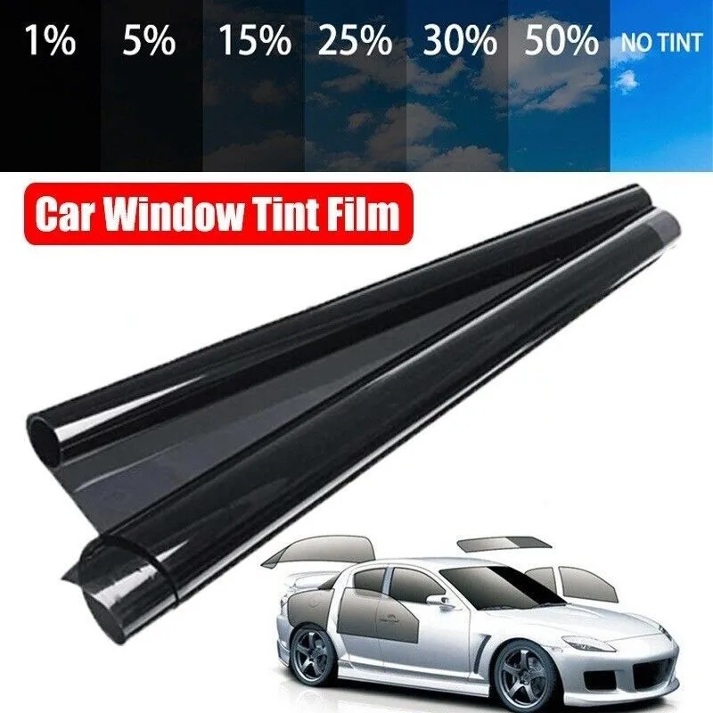 

6m CAR WINDOW TINT FILM KIT TINTING SUPER DARK BLACK LIMO 5/15/20/25/35/50% Solar Protection Film Car Window Tint Film