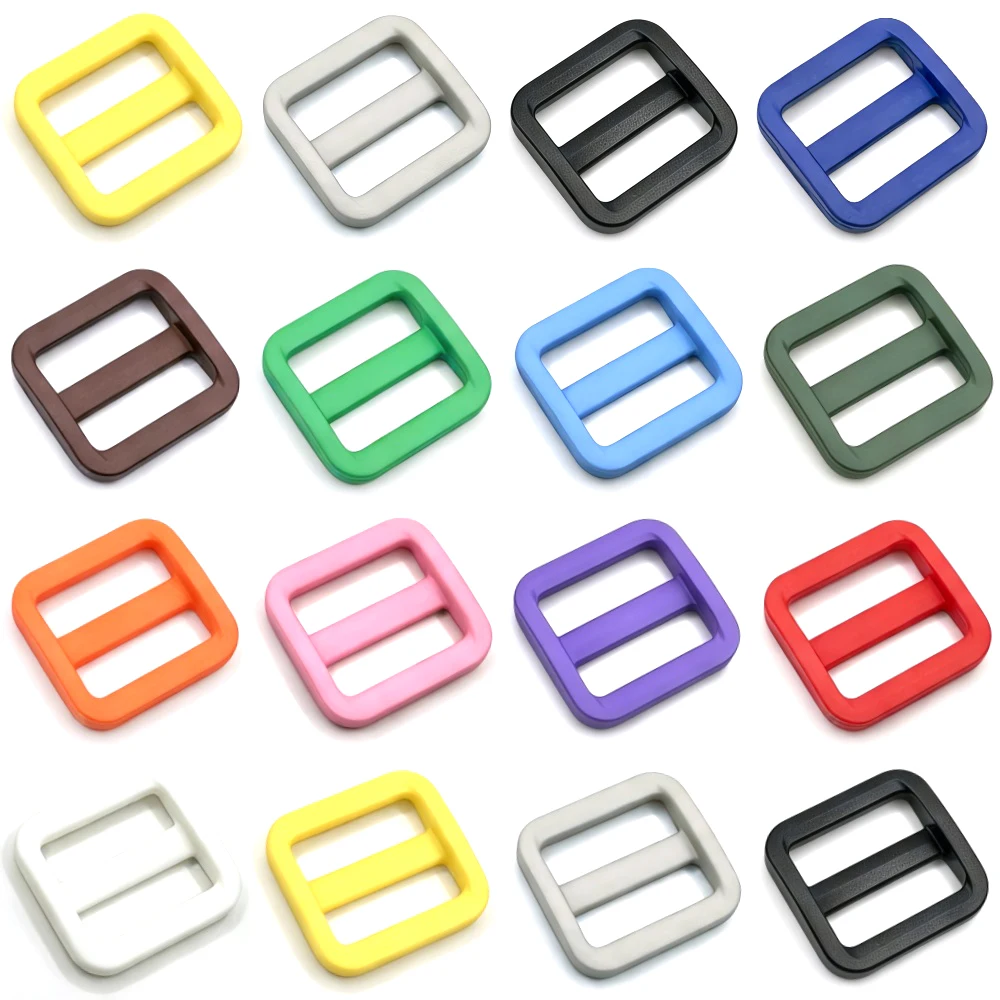 12-100 Stück/Packung 3/4"(20mm) Bunte Triglides Verstellschnallen für Hundehalsband, Gurtzeug, Rucksackgurt – Detail 1