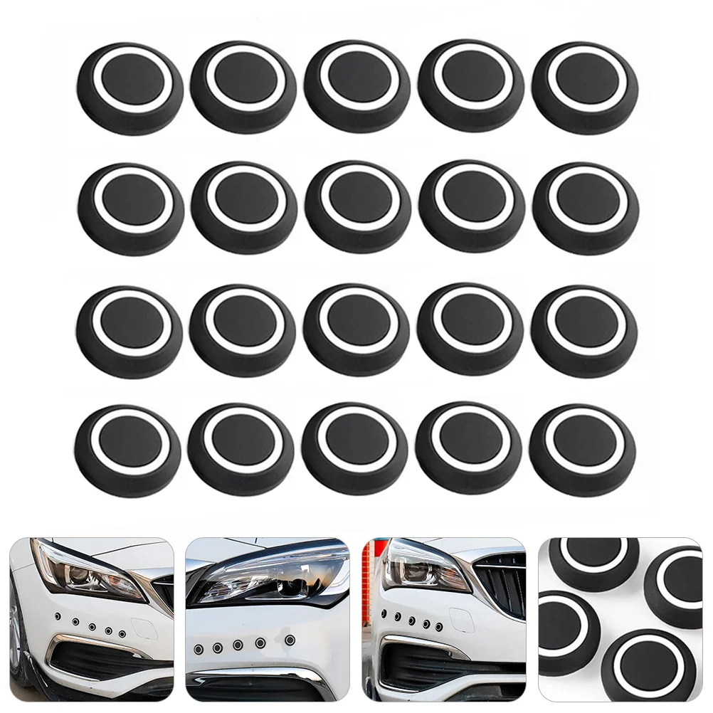 

20 PCS Dot Anti-Collision Rubber Particle Bumper Device Stickers Car Door Guards Silica Gel Supplies Cars