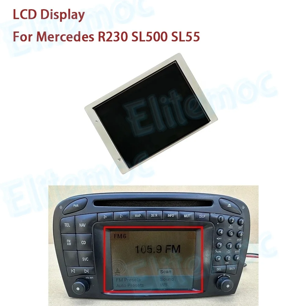 

LCD Display for Mercedes R230 SL500 SL55 AMG Head Unit Radio Command 2.0 Navigation Repairment A2308200689
