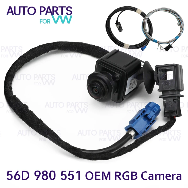 

For VW Passat Jetta Tiguan OEM RGB Rear View Camera for RCD510 RNS510 MIB Radio RVC 56D 980 551 56D980551