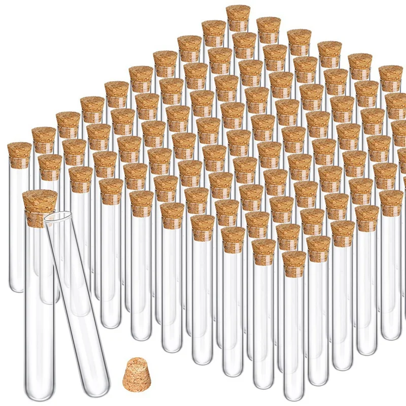 au61-100pcs-test-tubeswith-cork-clear-stoppers-round-bottom-lab-test-alcohol-tampons-tubes-container-15x100mm-13ml