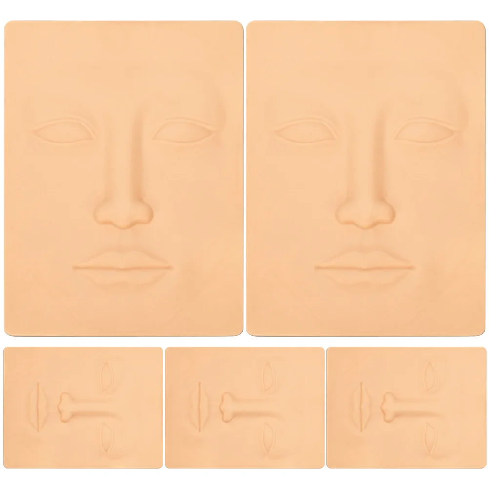 

Silicone Face Tattooing Supplies Practice Skin for Makeup Mannequin Eyebrows Embroidered Fake