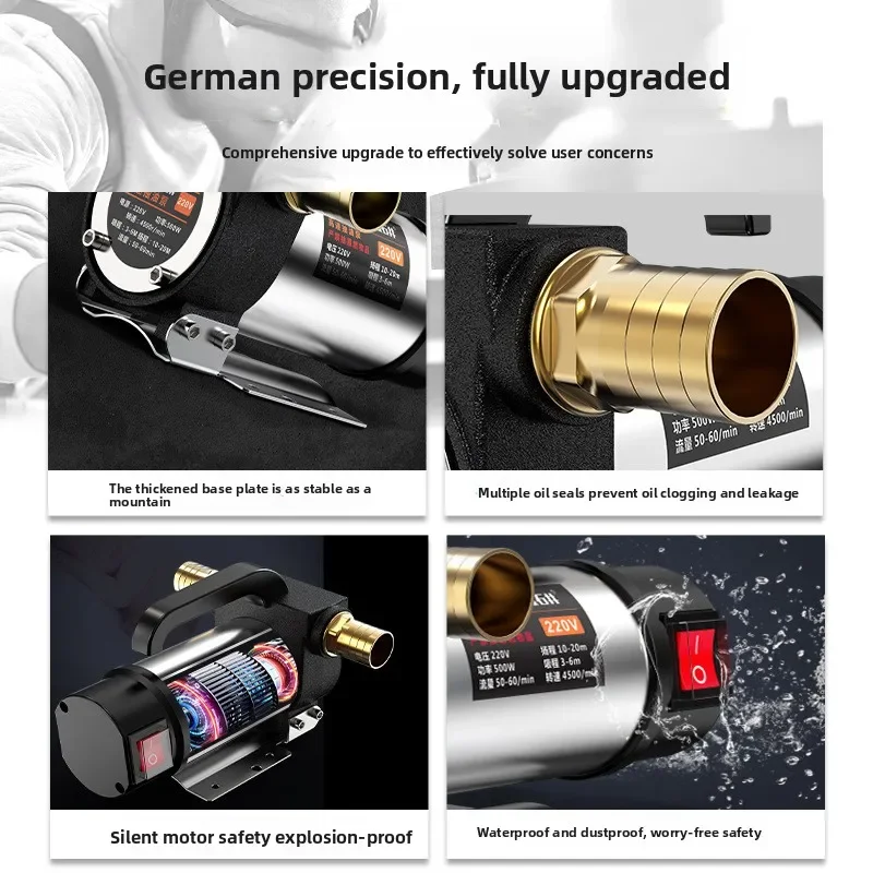 

NEW Electric Oil Pump 12v24v220v Diesel Pump Small Oil Pumping Unit Self-priming Pump Refueling and Refueling Machine