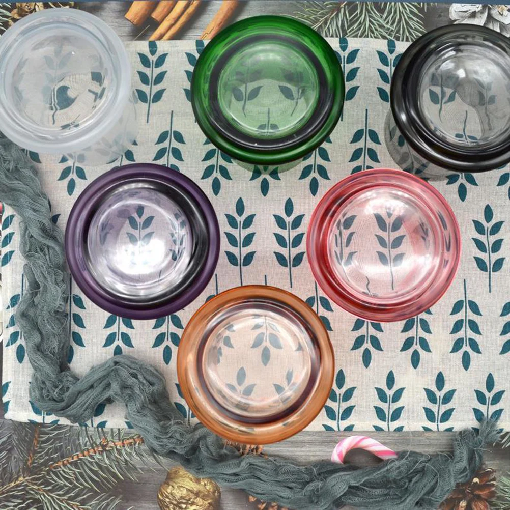 

Handmade Essential Oil Hood Glass Holder Amber Size M Windproof Aromatherapy Stand Decorative for Wedding Banquet