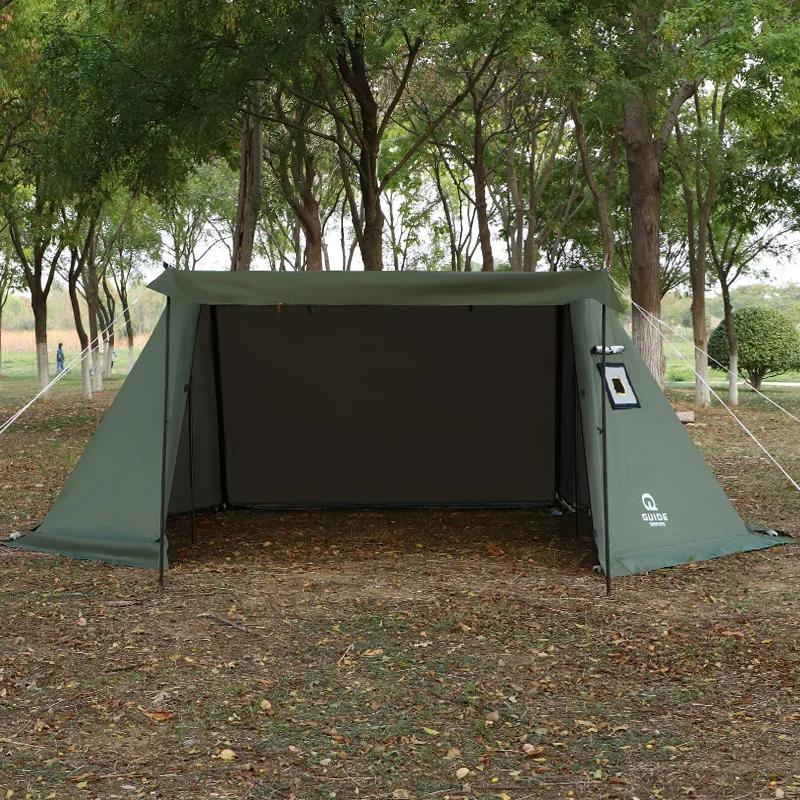مظلة تخييم خارجية مزدوجة القمة - مراجعة Camping Cooking Awning وسعره