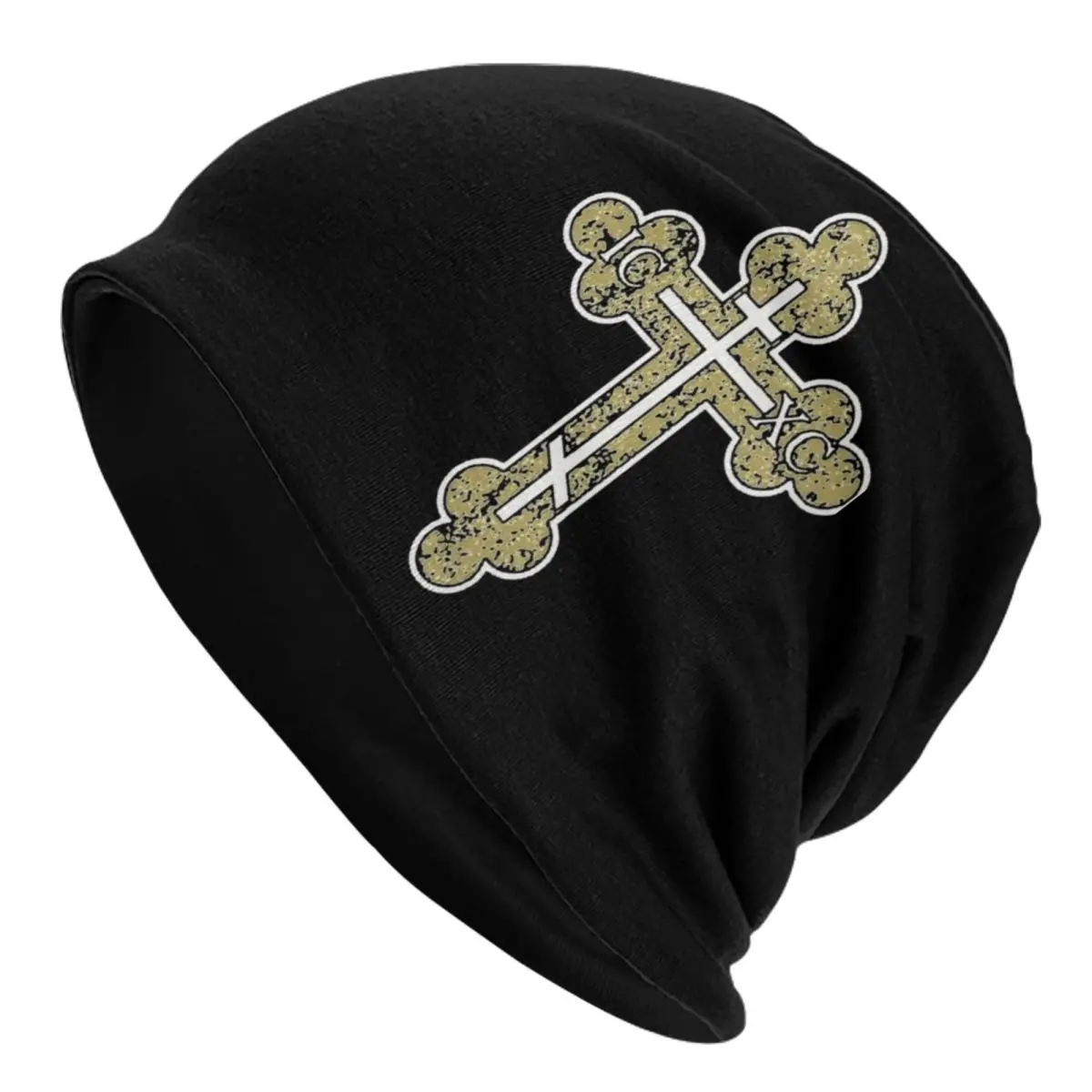 

IC XC NIKA Cross Christogram Orthodox Bonnet Hats Skullies Beanies Hats Jesus God for Men Women Knitted Hat Spring Dual-use Cap