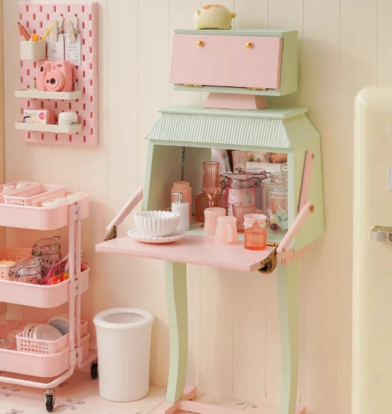 Dollhouse Miniature Wooden Display Cupboard Bookcase Cabinet TV Cabinet Wooden Furniture Storage Cabinet Doll House Decor