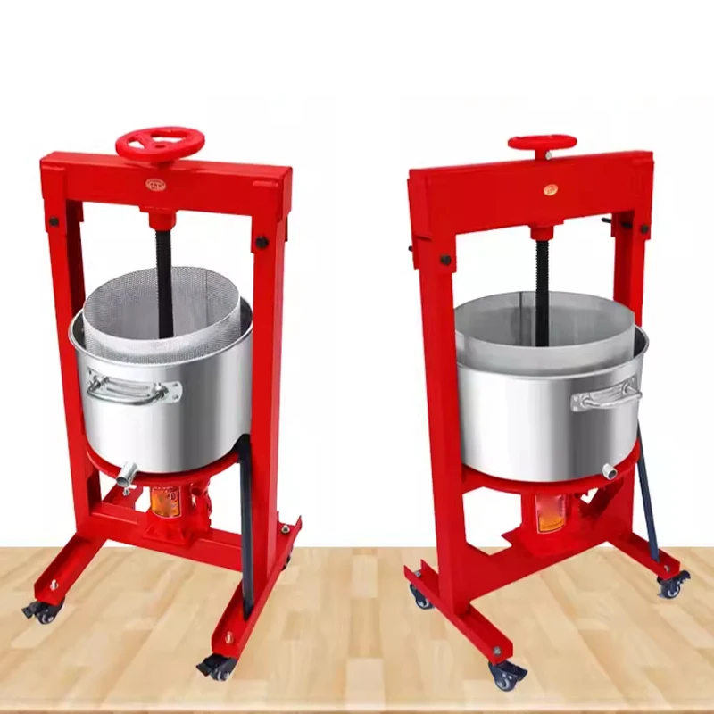 

Пресс для меда и масла 9/14 л, ручной, из нержавеющей стали, коммерческий, для отжима остатков масла, соковыжималка для фруктов, гидравлический пресс