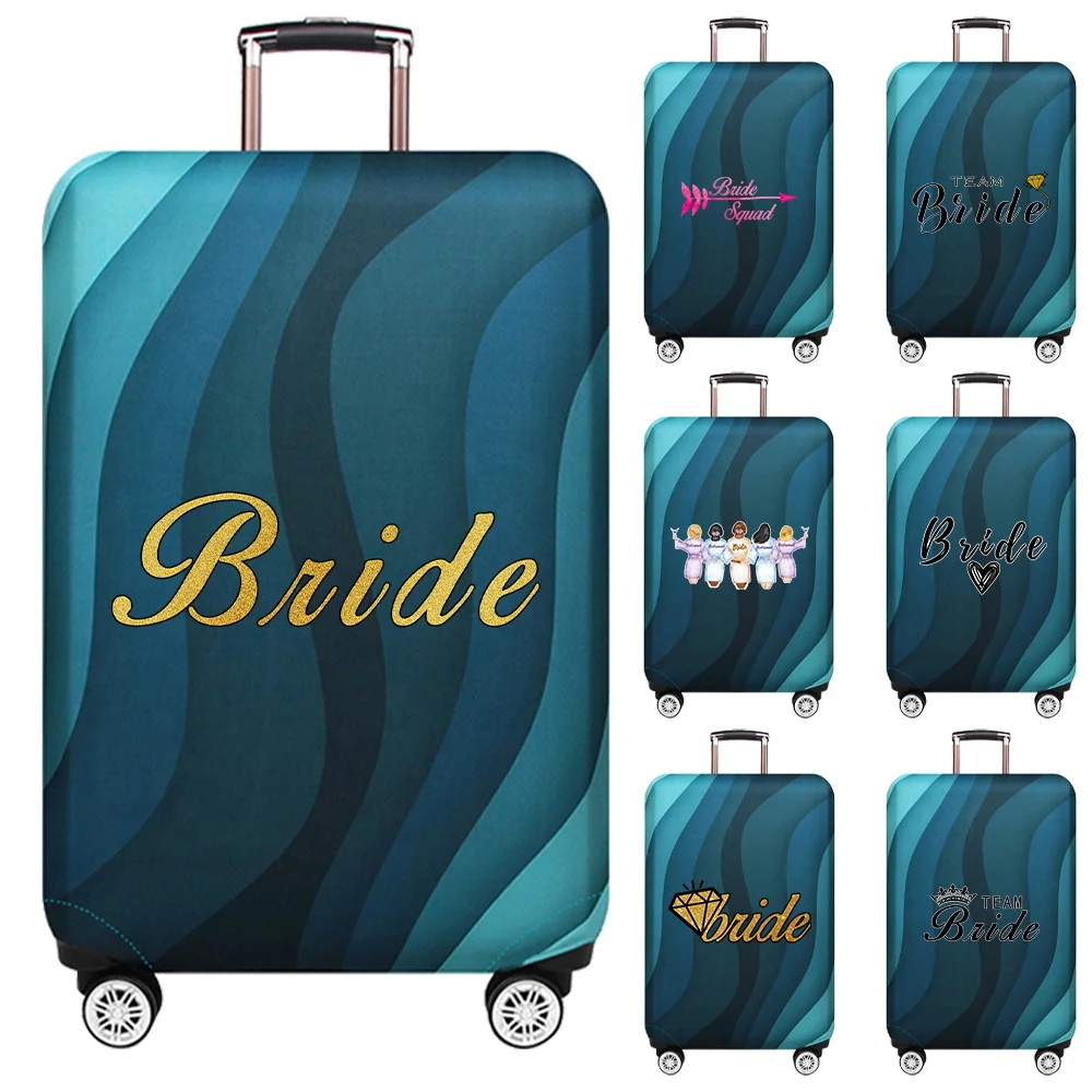

Эластичный защитный чехол для багажа серии Bride, подходит для чемоданов 18-32 дюймов, чехол для тележки