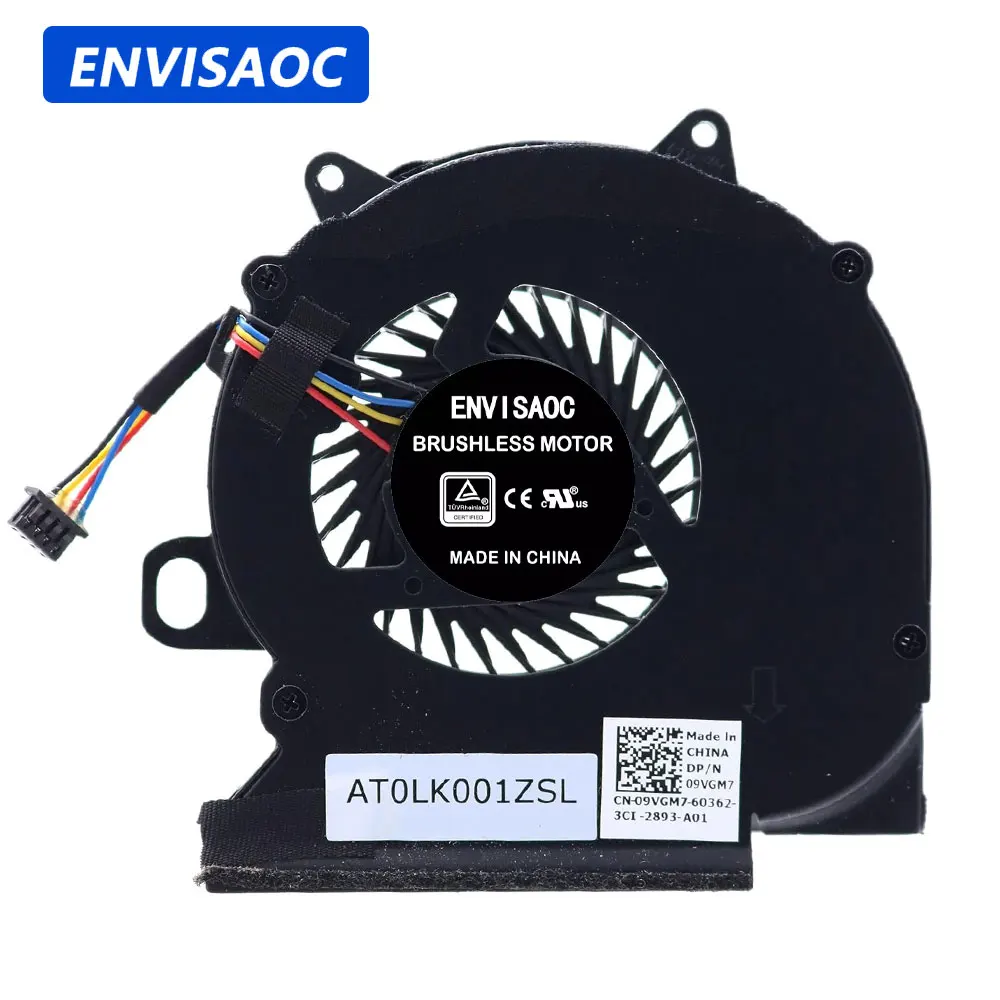Ventilador de Refrigeración para CPU de Laptop Dell Latitude E6330 E6330S, Disipador de Calor 09VGM7 EF60070V1-C060-G9A