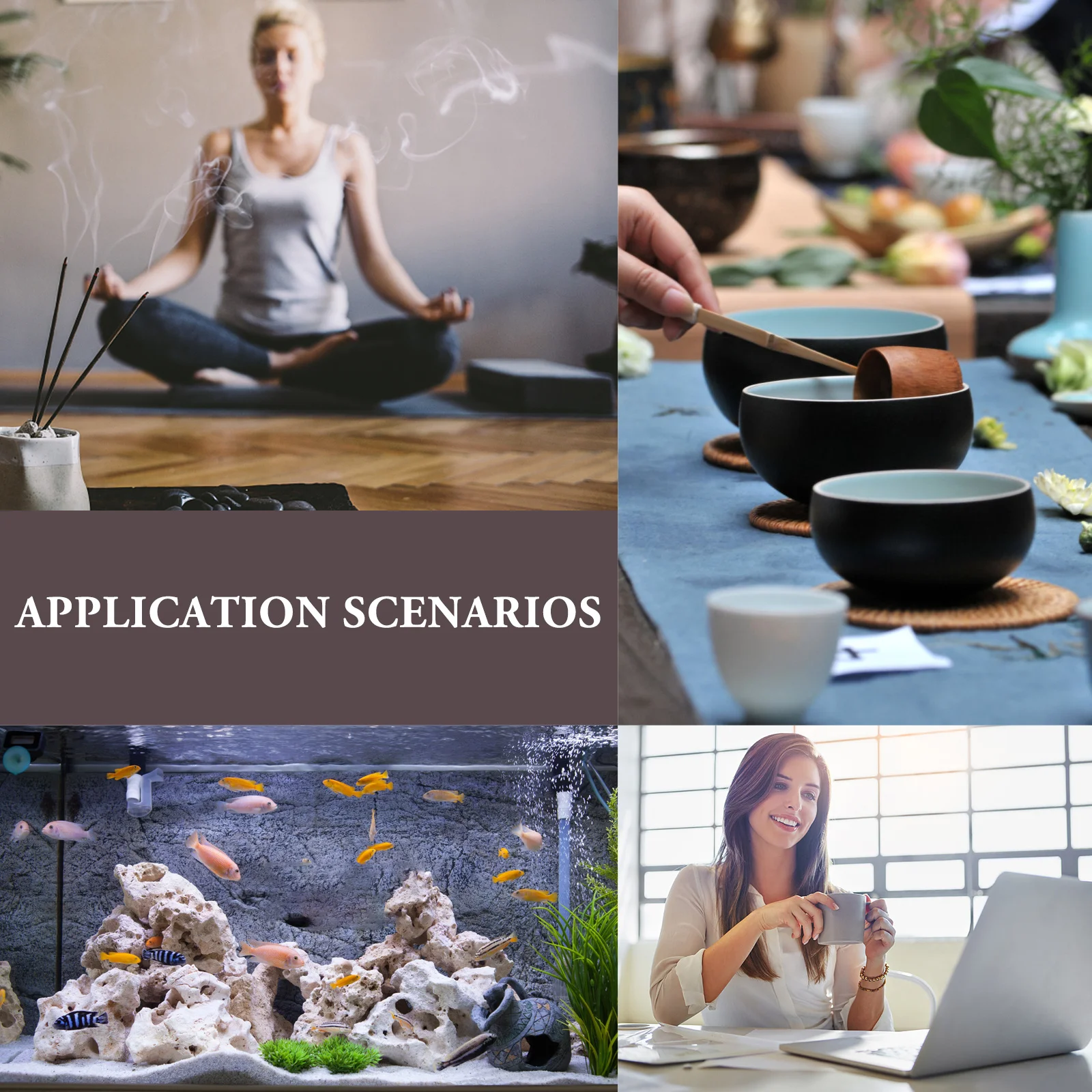 

Temple Ornament Mini Zen Monk Decoration Fish Aquarium Buddha Desktop Statue Monks Figurine