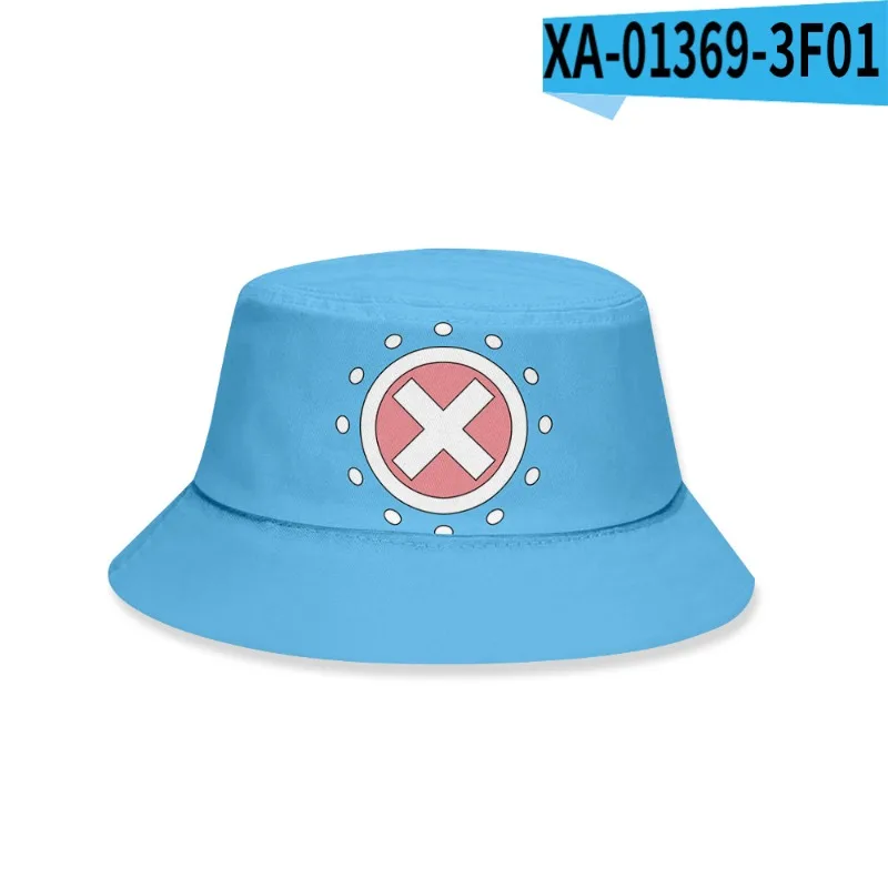 One Piece Tony Chopper Fisherman Hat Hiphop Visor Bucket Women Caps Cartoon Summer Outdoor Men Sun Hat Casual Street Panama Hats