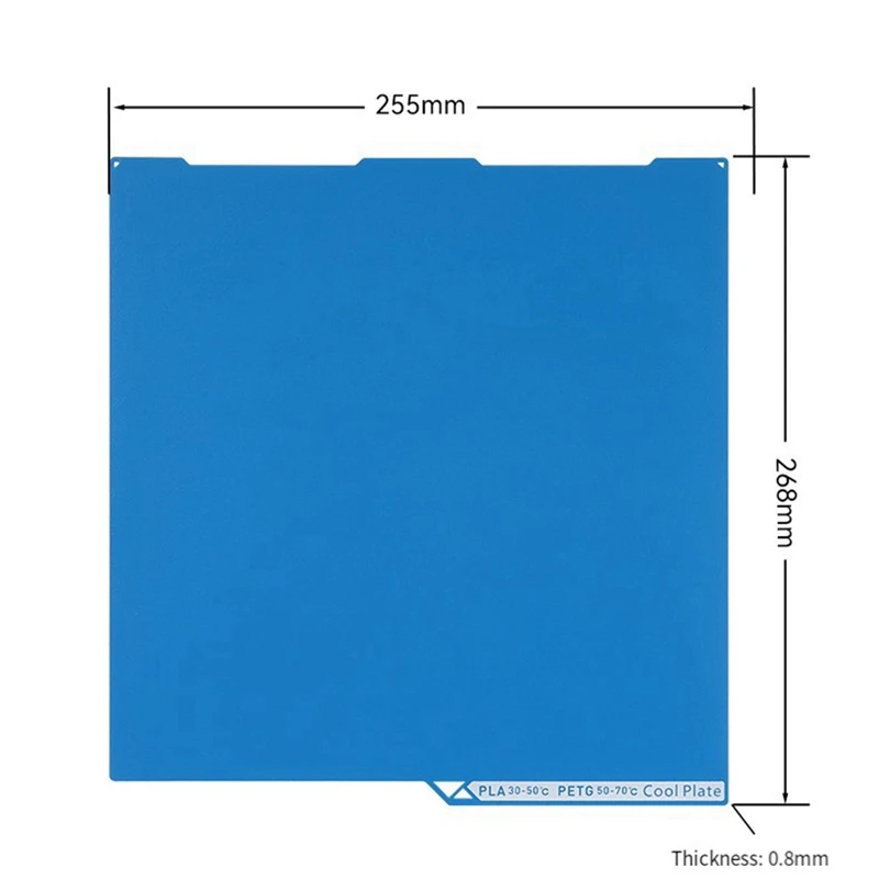 For 3 Cool Plate Double Sided Frosted Low Temp PEI 255x255mm PLA PETG for 3D Printer Parts-ABWY