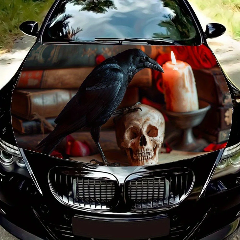 

Готическая наклейка на капот автомобиля Mystique, прочные автомобильные виниловые обертки, подходящие для большинства автомобилей, защитная пленка на капот двигателя автомобиля в подарок