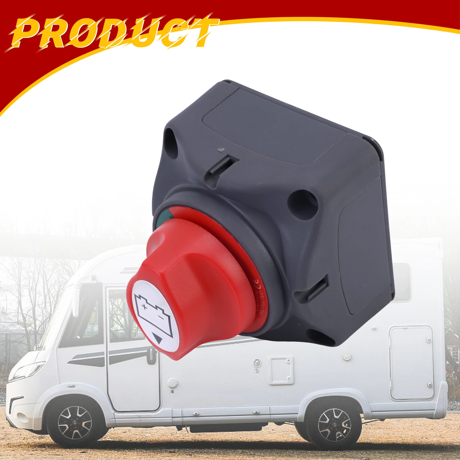 Car Battery Disconnect Switch 12V 48V Master Battery Cutoff Switch For RVs Cars Boats Campers