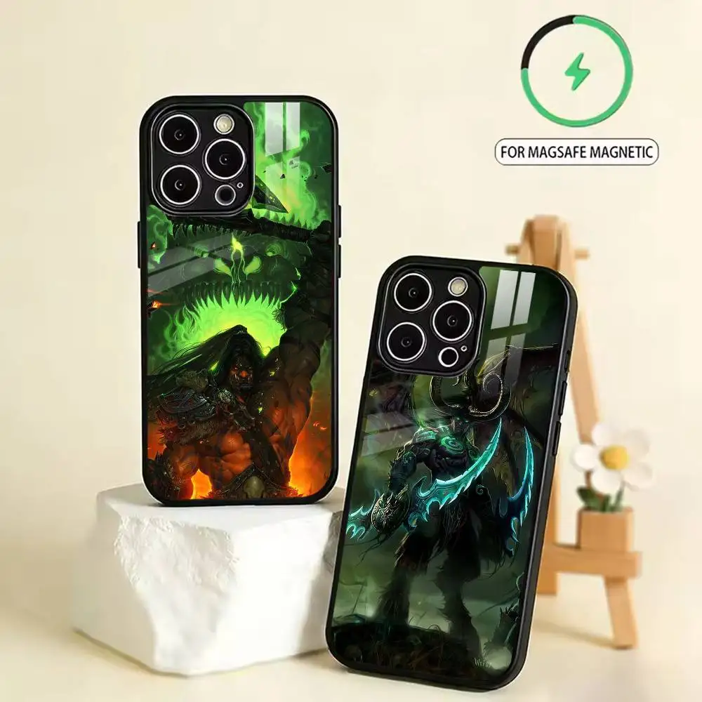 W-World Of W-Warcraft  Phone Case For iPhone17,16,15,14,13,12,11,Pro,Max,Plus,,SE4,Magnetic Charging Compatible