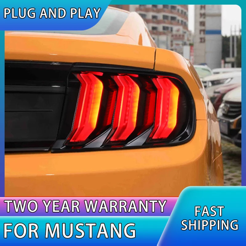 

Tail Lamp For Ford Mustang Tail Lights 2015-2019 Dynamic Signal Tail Lamp LED Tail Light DRL Brake Reverse auto Accessories