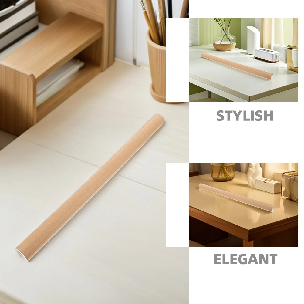 2pcs Paper Tube Box Kraft Cardboard Shipping Tubes For Posters Drawings Fishing Rods Document Storage Cylinder Mailing Tube