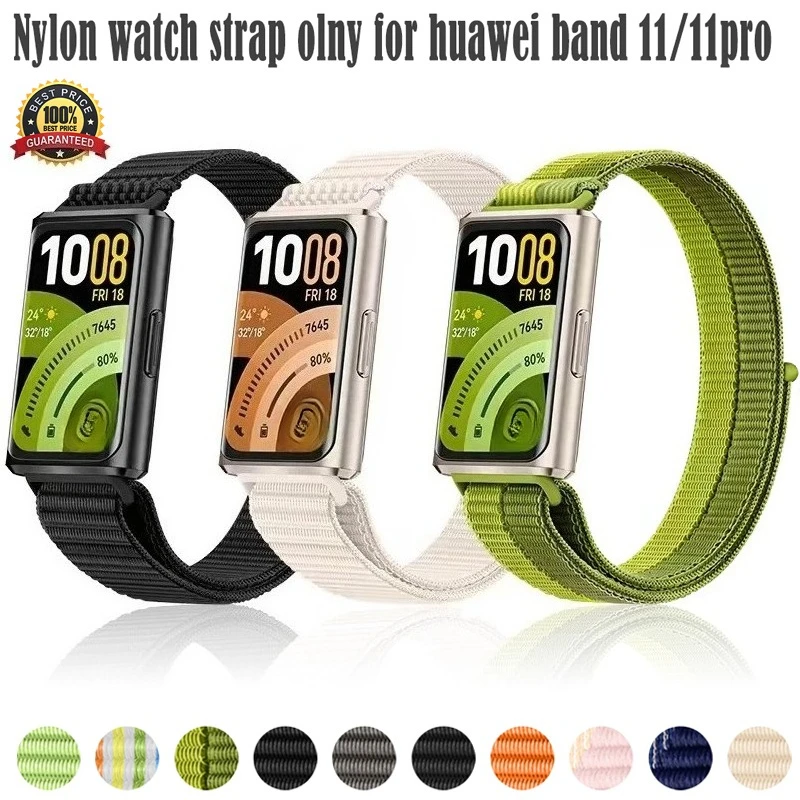 Nylon-Uhrenarmband für Huawei 11/11pro, atmungsaktiv und schweißableitend, leicht und bequem, original verstellbares Uhrenarmband