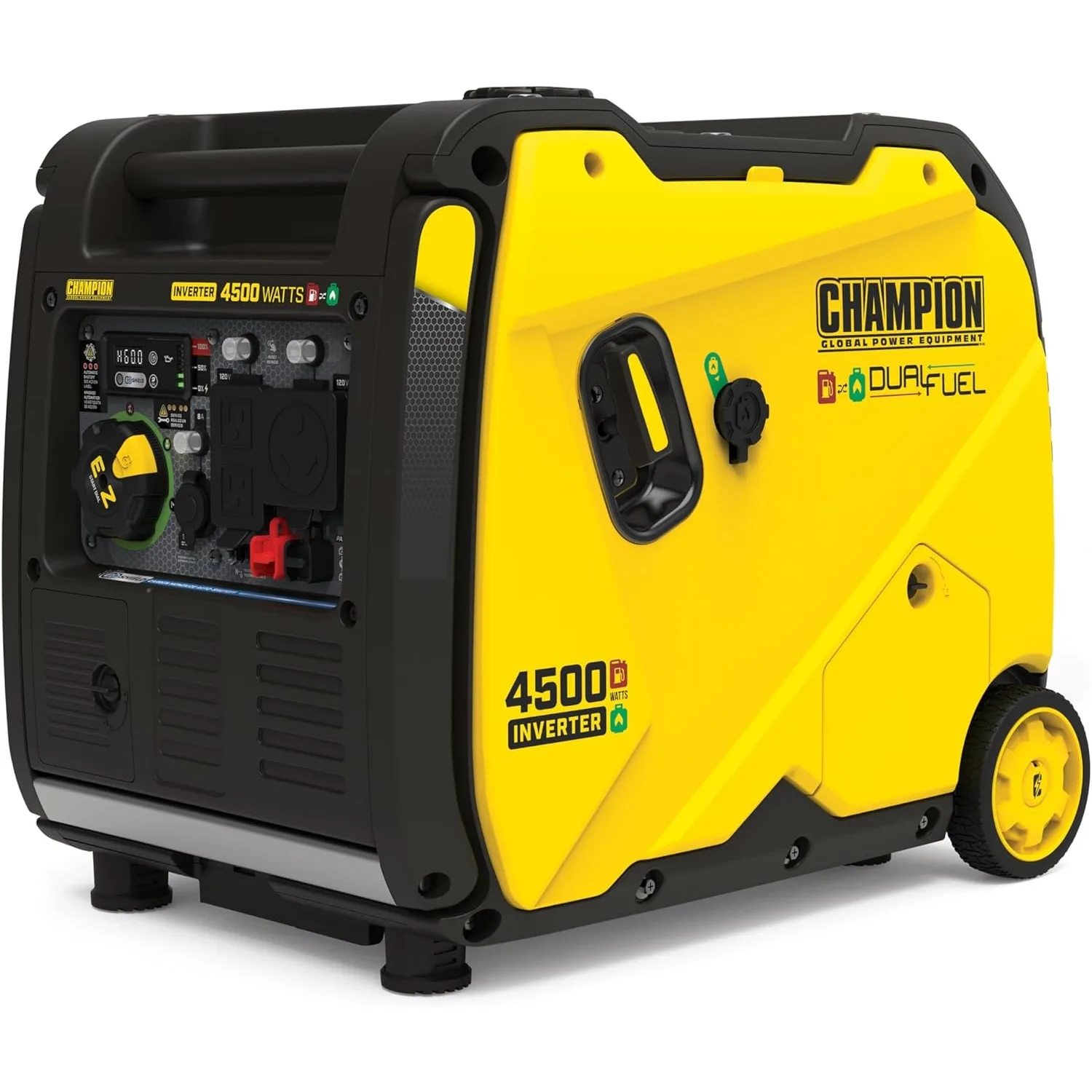 

Power Equipment 4500-Watt Electric Start Dual Fuel RV Ready Portable Inverter Generator with Quiet Technology and CO Shield