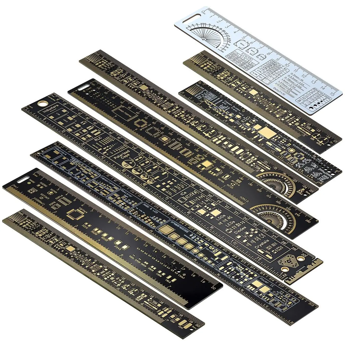 Penggaris PCB Penggaris Teknik Unit Paket PCB 15CM 20CM 25CM 30CM