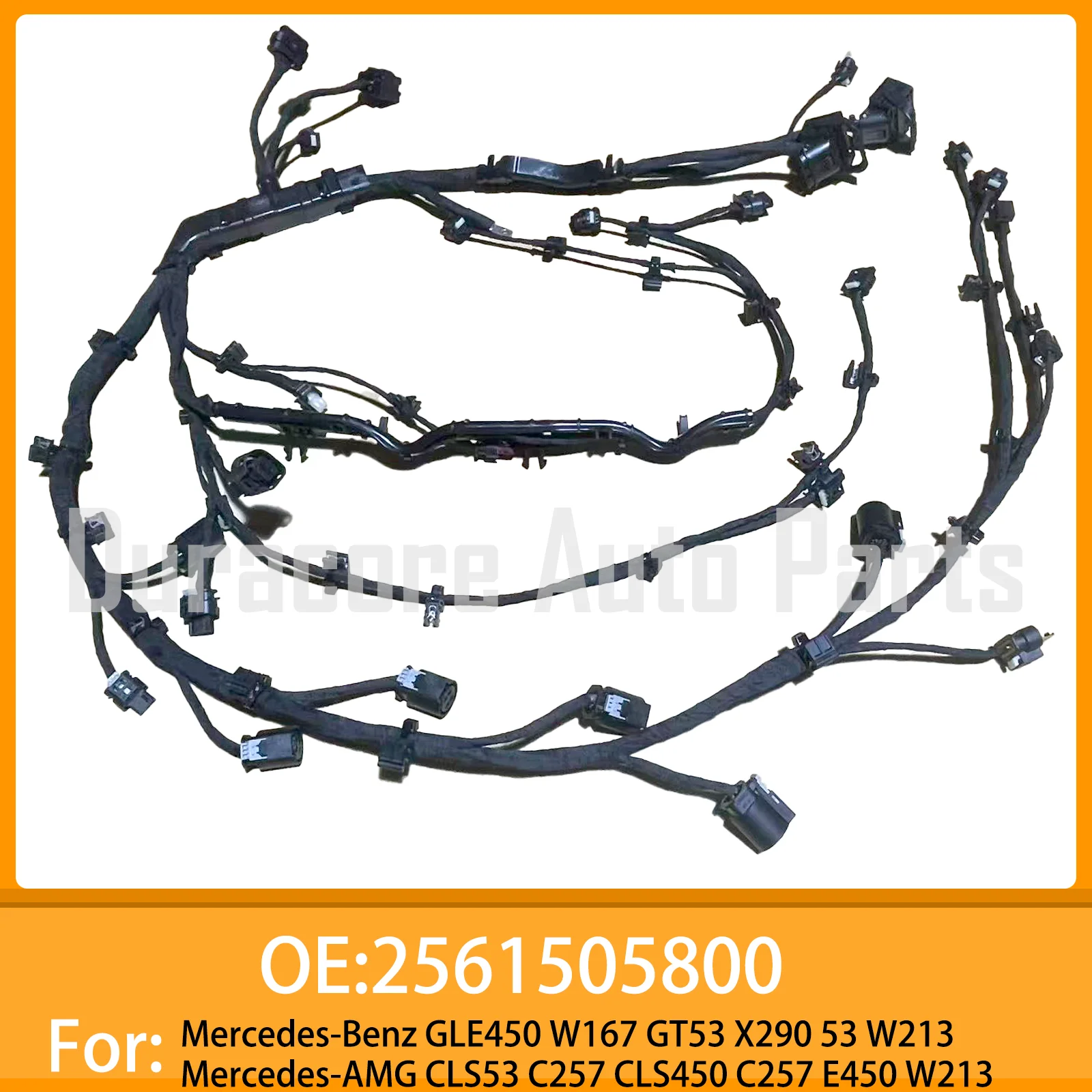 Engine Wiring Harness For Mercedes-Benz GLE450 GLS450 E450 S450 S500 3.0L M256 Turbo Engine 2017-2024 OE 2561505900 Assembly Set