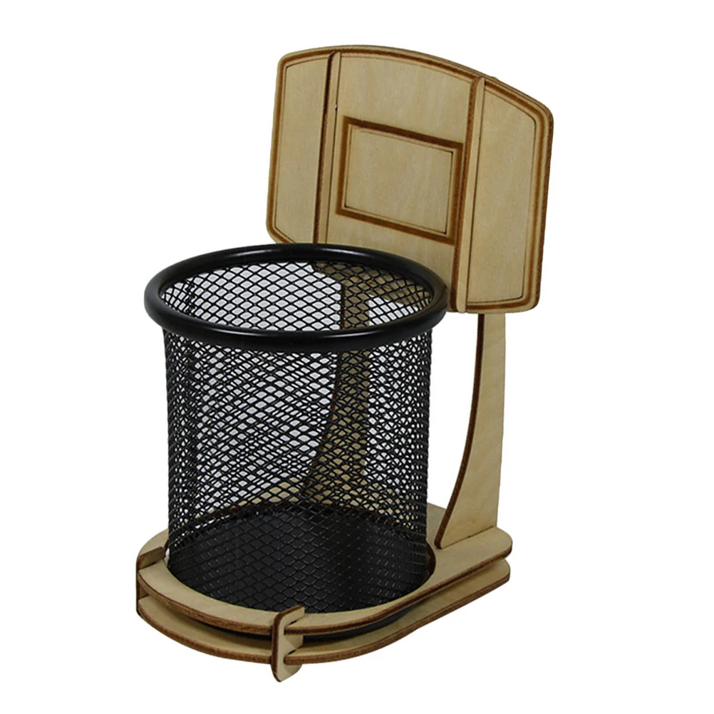 

Basketball Stand Holder Round Base Pencil Organizer Desk Mesh Multi Desk Organiser Storage Solution Stationery