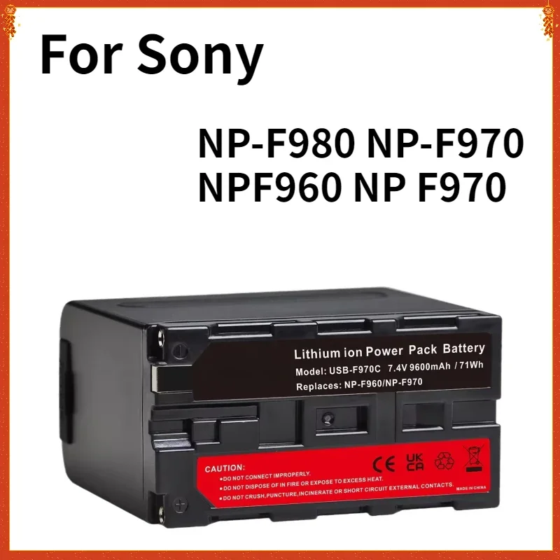 SWZY 7800/9600mAh NP-F980 NP-F970 NPF960 NP F970 Battery with USB Charge Output for Sony PLM-100 CCD-TRV35 MVC-FD91 MC1500C 190P