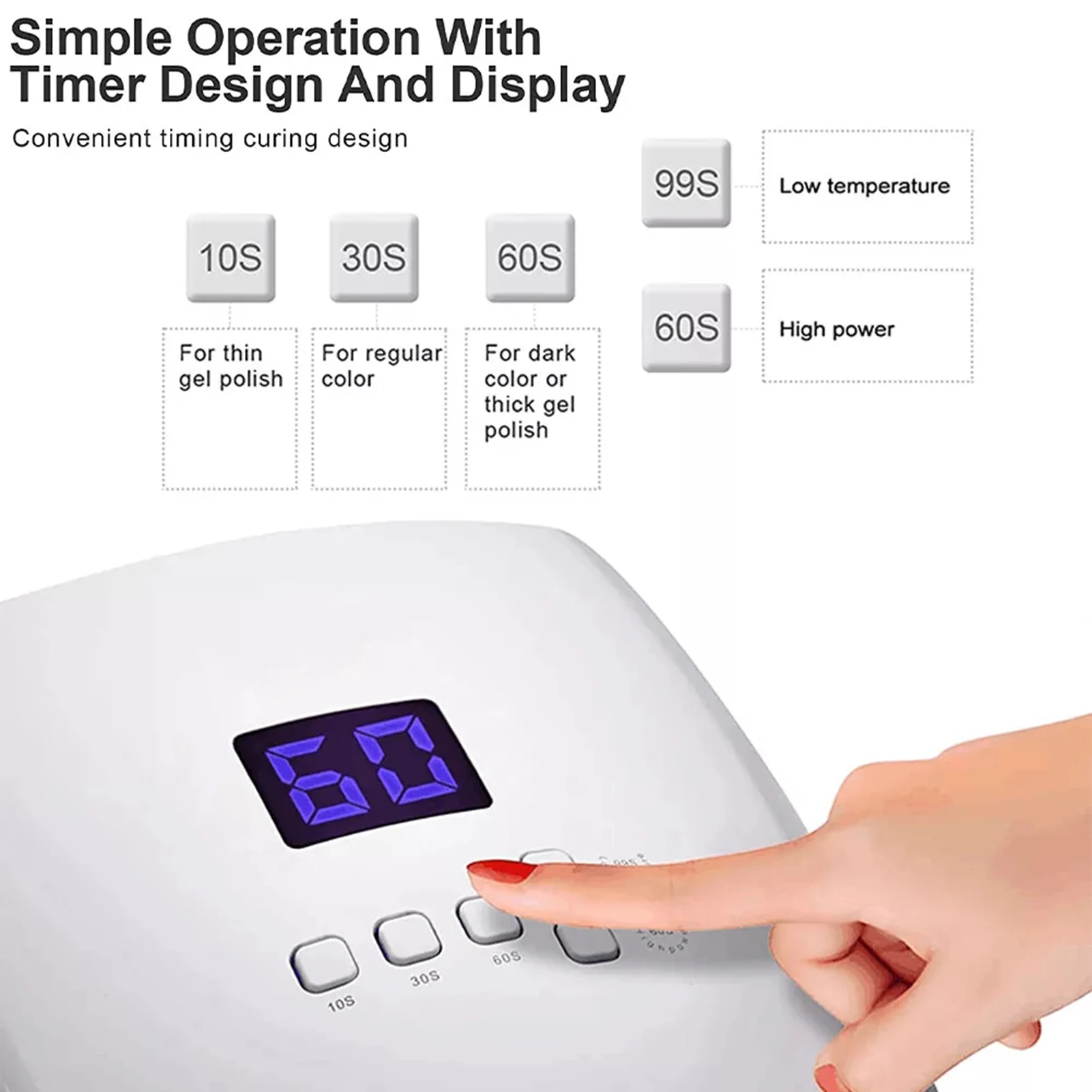 مجفف خفيف لطلاء الأظافر اللاسلكي، مجفف أظافر فني سريع الجفاف، هدية للزوجة والصديقة