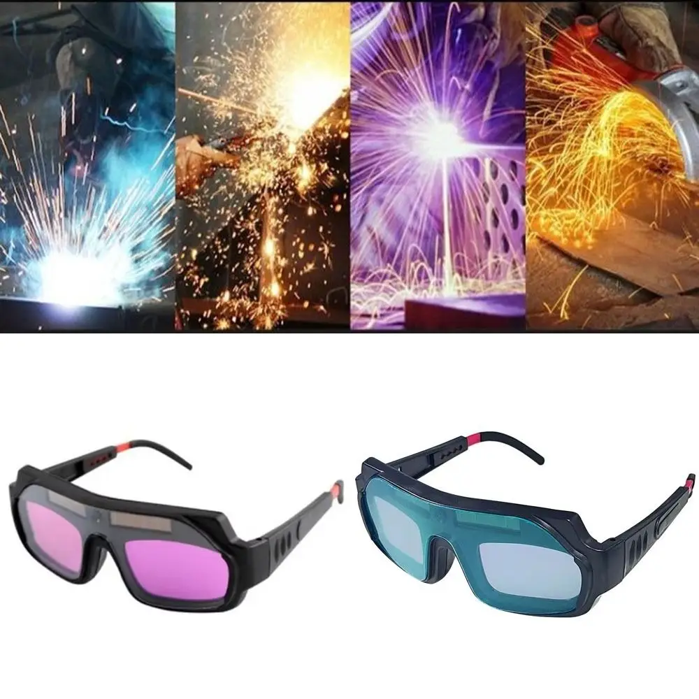 Solar Energy Welding Mask Anti-glare Auto Darkening Welding Helmet Eyes Goggle Adjustable Band Welding Protective Goggles