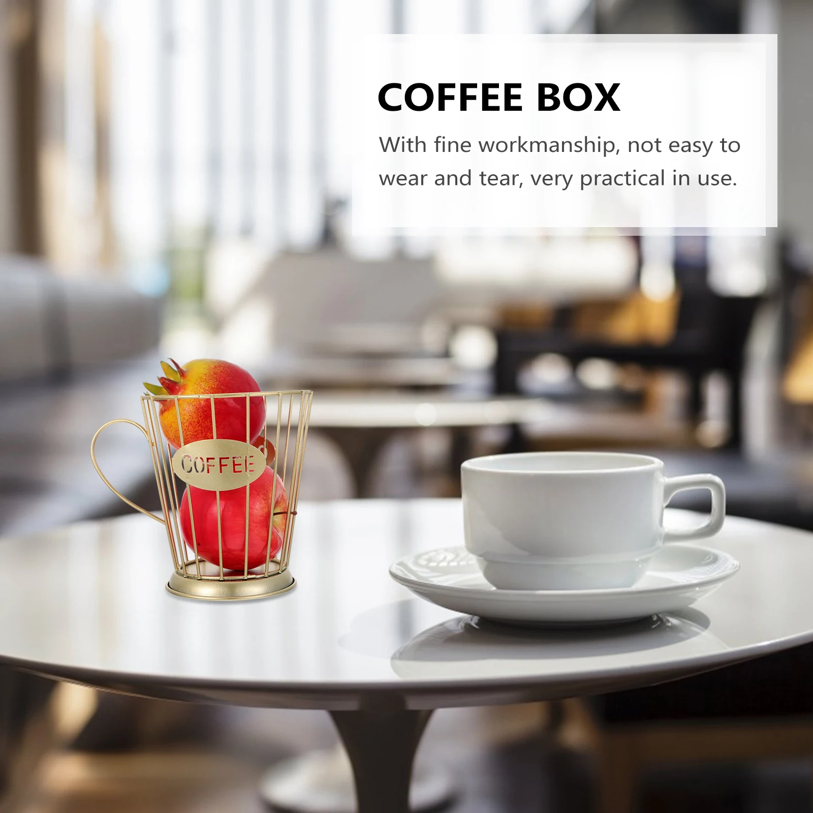 

Capsule Storage Basket Practical Coffee Pod Organizer for Office Kitchen Café Capsule Coffee Holder Coffee Pod Rack