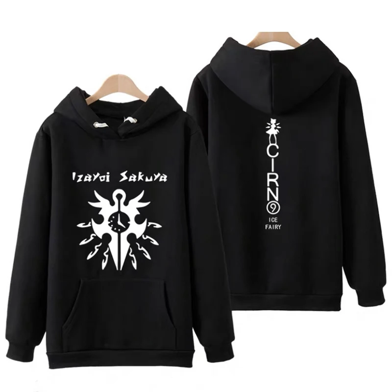 Japanese Anime Print TouHou Project Hoodie Hooded Costume Sport Long Sleeve Men Women Harajuku Hoodies Sweatshirts Pullover Tops