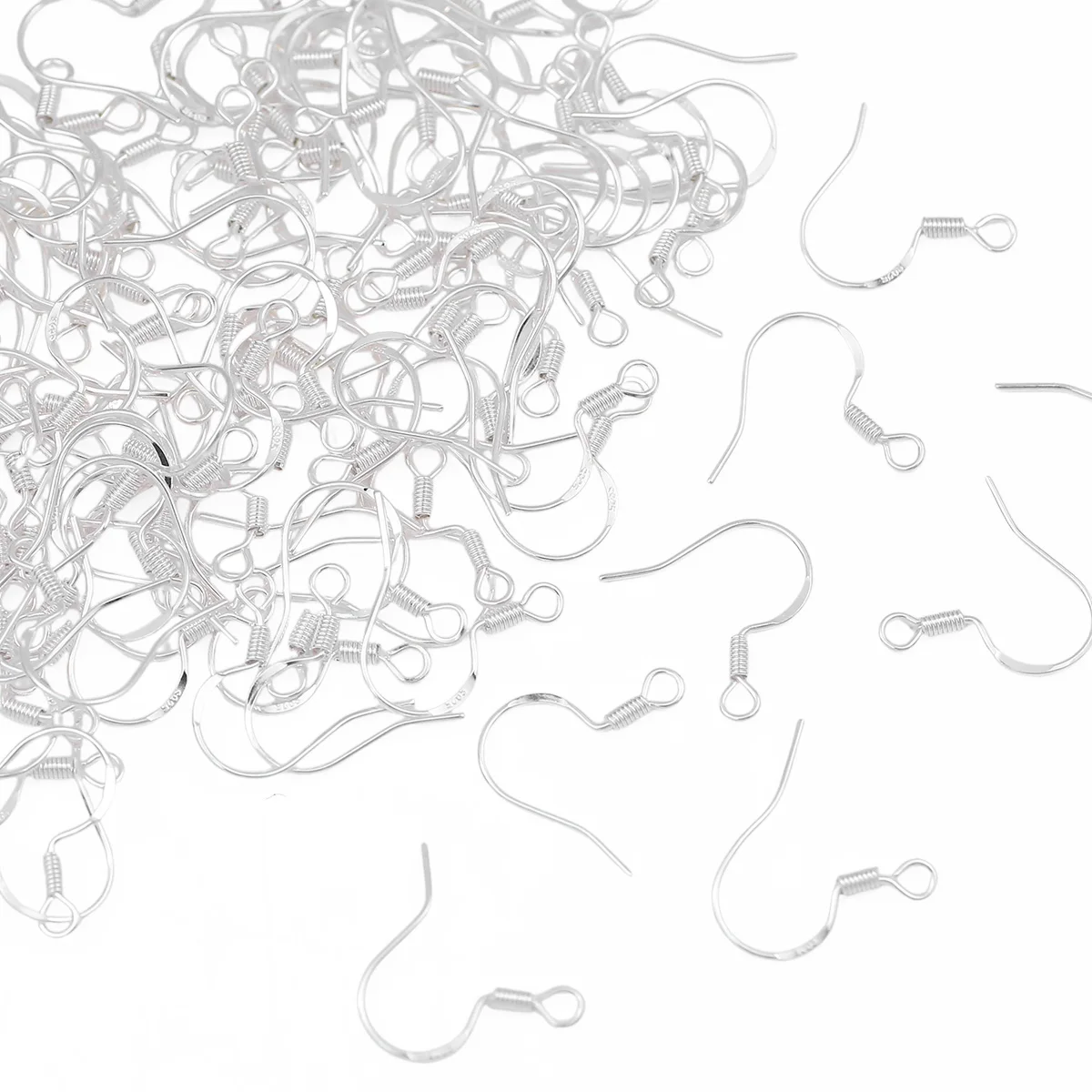 

20/40/100pcs DIY Earring Findings Earrings Clasps Hooks Metallic Iron Hypoallergenic Earring Making Accessories Hook Earwire