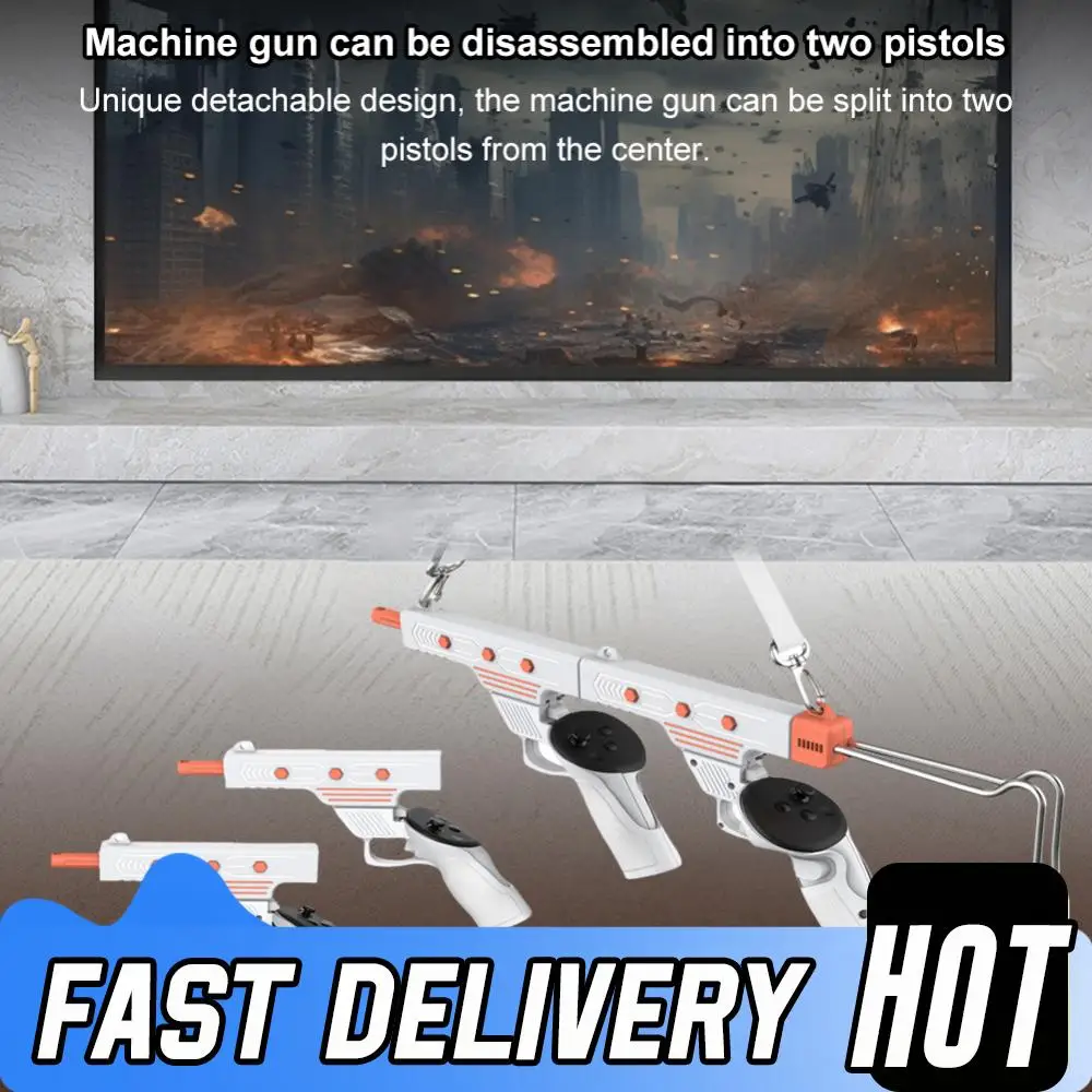

For Meta Quest 3/3S VR Gun Stock Enhanced Shooter Gaming Experience Controller Grips Gunstock VR Shooting Game Accessories