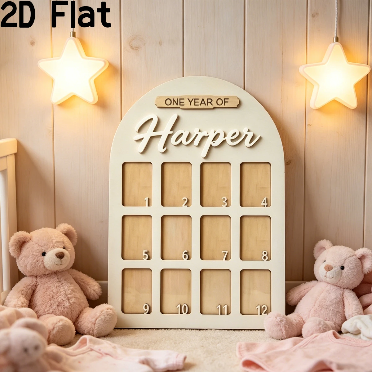 1 Stück Personalisierte Foto-Erinnerungstafel aus Holz und Acryl, Namensschild, Wand- und Türdekoration für Zuhause, DIY-Geschenk für Kinderzimmer, Geburtstag, Hochzeit, Abschlussfeier