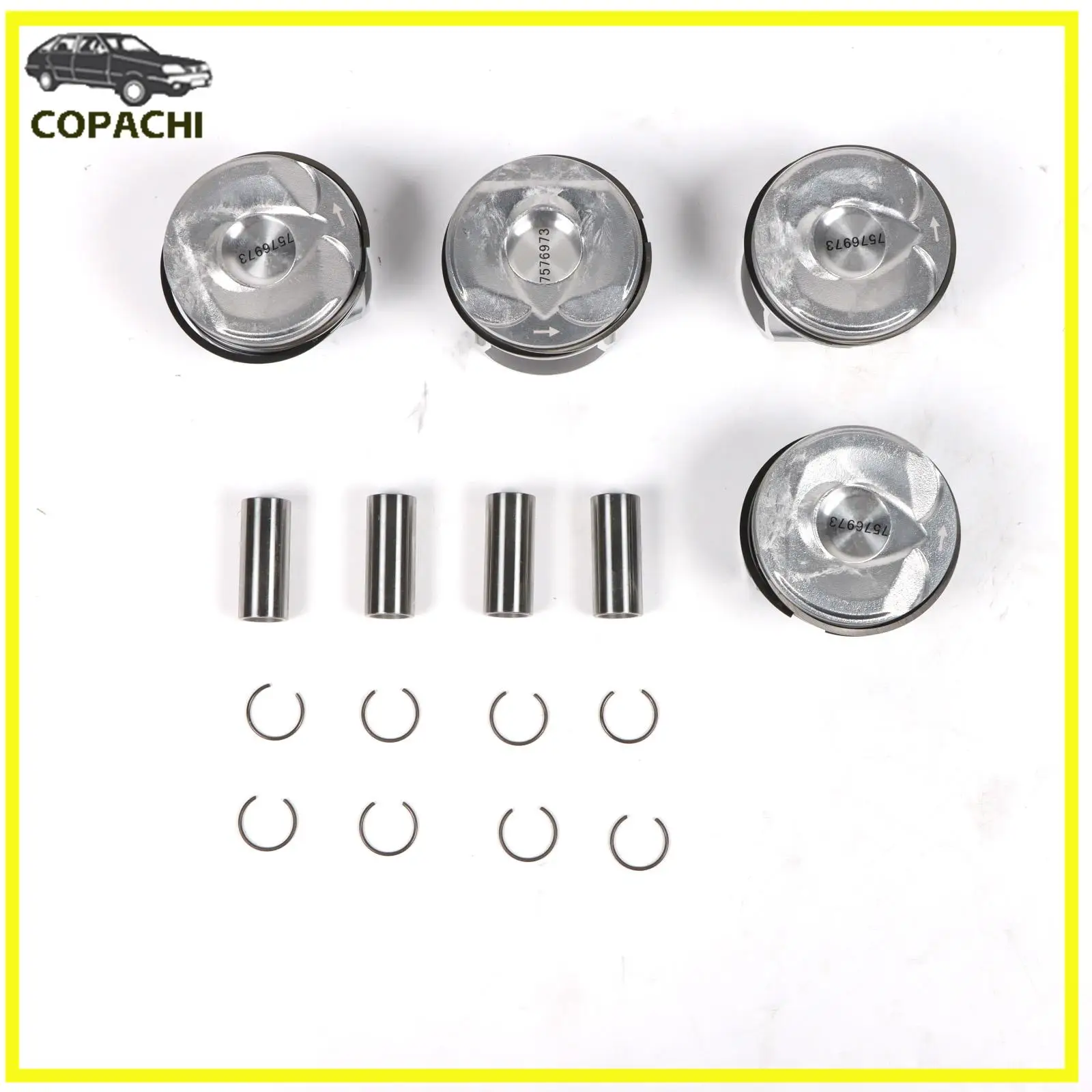 4 قطعة + 0.5 مللي متر المكبس وحلقة مجموعة 11257566019 ل 06-16 MINI N14 توربو كوبر كونتري مان محرك اكسسوارات السيارات أجزاء استبدال