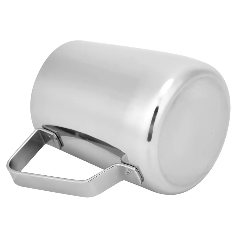 150ML Capacity Milk Frothing Pitcher Thickening Design Silver Stainless Steel Jug Stainless Steel Espresso Milk Jug