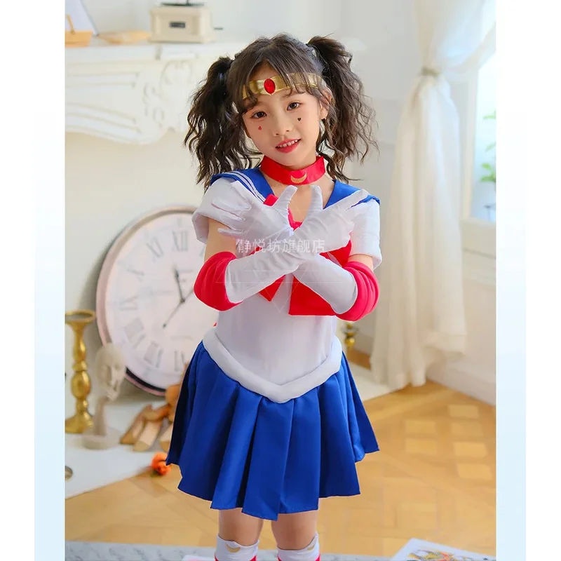 EE01 ملابس فتاة الجمال، القمر الجليدي المائي، بدلة بحار الجيل الرابع، أزياء أرنب القمر، القمر Usagi Tsukino Cosplay CostumIo0!
