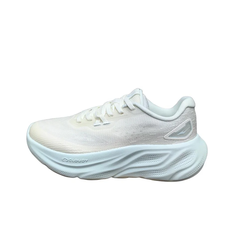Erke Slip Resistant Abrasion Resistant Low top Casual Running Shoes Unisex White Blue 12125214058-004