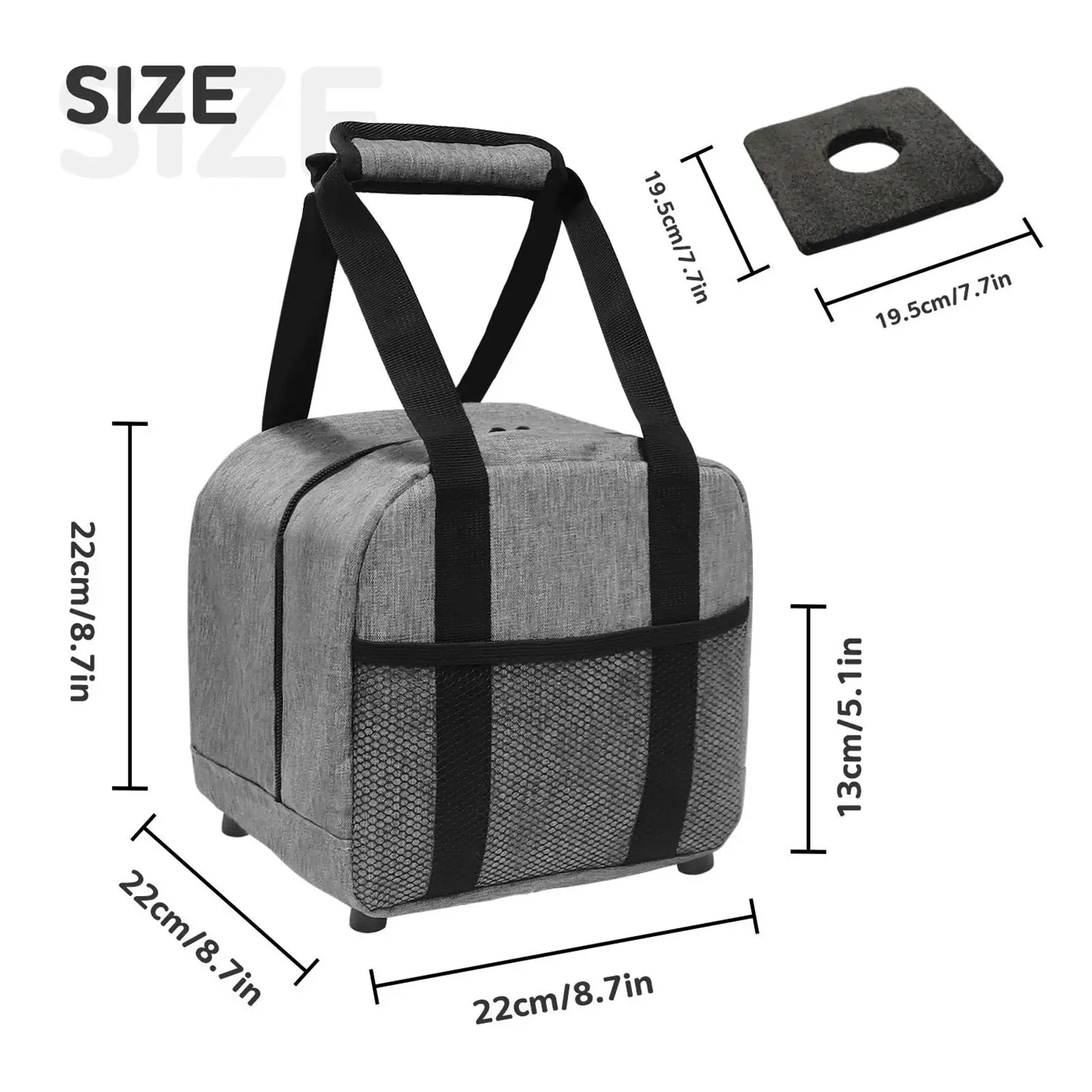 Bolsa de bolas de bolos acolchada para hombre y mujer, soporte para bolas de bolos, bolso de mano de fácil transporte para gimnasio, suministros para deportes al aire libre